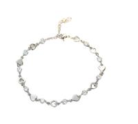 PIXHIRDK Bracelet en Argent Sterling 925 avec cœur Creux et Zircon for Femme, Bijou coréen à chaîne réglable et Scintillante, Tendance(Style 005)