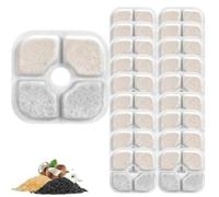 Pixi Lot de 18 filtres de rechange pour fontaine Catit Pixi avec triple système de filtration en carbone