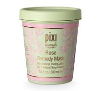 Pixi Masque Rose Remedy | Masque visage tonifiant à l'huile de rose musquée, cica et curcuma | Hydrate, apaise et redonne de l'éclat | 300 ml