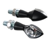 Lampa Clignotants moto Pixia LED Paire 12V Homologués Noir lentille blanche