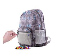 Pixie Crew-Adventure-Sac à dos gris pour l'école maternelle- 33,5 x 25 x 14,5 cm