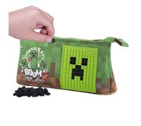 PIXIE CREW - MINECRAFT grande valise vert-brun