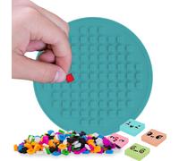 PIXIE CREW panneau adhésif turquoise rond