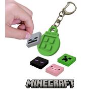 PIXIE CREW Minecraft Porte-clés Silicone Pendentif 2x2 Multipixel Thème Réutilisable Drôle Accessoire Décoratif Pratique et Créatif pour Enfants et Filles +6 Ans