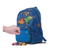 PIXIE CREW - sac à dos enfant DINO BLUE