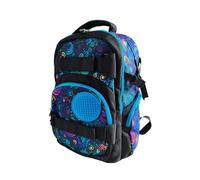 PIXIE CREW Sac à dos étudiant, bleu, Spiral magic, 100 pixels