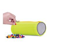 PIXIE CREW - trousse ronde JAUNE NEON / GRIS