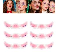 Pixie Dust Festive Christmas Face Stickers, Temporary Metallic Tattoos Stickers Sparkle Makeup Freckles Decoration, Cute Sticker Holiday Party Musical Festival Rave Accessories