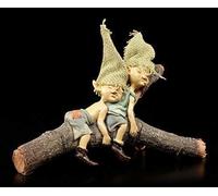 Pixie Kobold Chiffres Dormant sur Branche | Gnome Nains