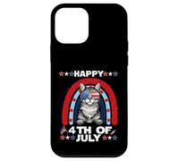 Pixiebob Cat Happy 4th of July Patriotic American Cats Lover Coque pour iPhone 12 Mini