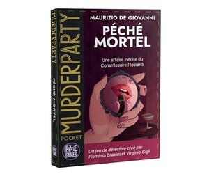 PIXIEGAMES - Murder Party Pocket : Péché Mortel - Jeu de Société Murder Party et Déduction - Escape Game Immersif - Bluff et Enquête Policière - 1 à 6 Joueurs - Dès 12 Ans