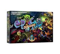 PixieGames | Tiny Epic Dungeons | Jeu coopératif de stratégie et d’Aventure | 1 à 4 Joueurs | Dungeon Crawler Compact avec Figurines, pièges, Boss | Dès 14 Ans | 1 à 4 Joueurs