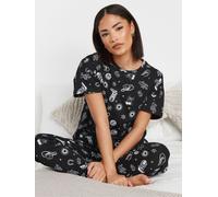 PixieGirl Petite PixieGirl Petite Black 100% Cotton Cowboy Tapered Pyjamas Set