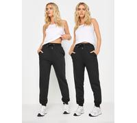 PixieGirl Petite PixieGirl Petite Black Basic Joggers 2 Pack