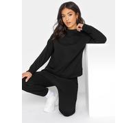 PixieGirl Petite PixieGirl Petite Black Crew Neck Sweatshirt