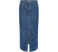 PixieGirl Petite PixieGirl Petite Blue 100% Cotton Maxi Skirt Blue EU 38 Petite (UK 10 P)