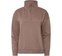 PixieGirl Petite PixieGirl Petite Brown Funnel Neck Half Zip Sweatshirt