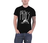 Pixies T Shirt Death to The Band Logo Nouveau Officiel Homme Noir Size S