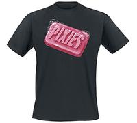 pixies Wash Up Homme T-Shirt Manches Courtes Noir XXL, 100% Coton, Regular/Coupe Standard