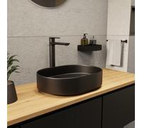 PixL 50 x 36,5 x 12 cm vasque à poser Infinitio, sans trop-plein, noir (CEPX5037BKM)