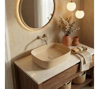 PixL 50 x 37,5 x 13,5 cm vasque à poser Infinitio, sans trop-plein, moka (CEPX4937MOM)