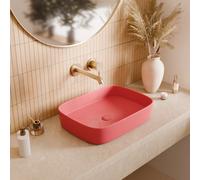 PixL 50 x 37,5 x 13,5 cm vasque à poser Infinitio, sans trop-plein, rose (CEPX4937PM)
