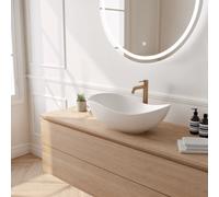 PixL 51 x 38 x 19 cm vasque à poser Infinitio, sans trop-plein, blanc (CEPX5038WM)