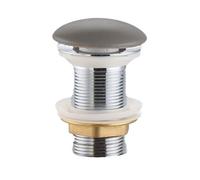 PixL bonde à écoulement libre 5/4 " sans trop plein pour lavabos et vasques, gris mat (CEPXPLUGGRM)