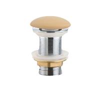 PixL bonde à écoulement libre 5/4 " sans trop plein pour lavabos et vasques, moka mat (CEPXPLUGMOM)