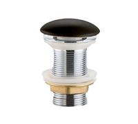 PixL bonde à écoulement libre 5/4 " sans trop-plein pour lavabos et vasques, noir mat (CEPXPLUGBKM)