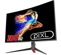 piXL Moniteur de Jeu sans Cadre incurvé de 32 po 144 Hz/165 Hz HDR G-Sync 5 ms avec FreeSync, DisplayPort et HDMI