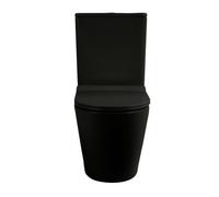 PixL WC à poser sans bride + abattant SoftClose + réservoir de chasse, alimentation latérale, noir mat (CEPX030RREXVPBKM)
