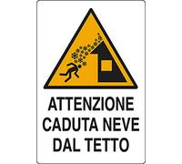 PIXLEMON Panneau plastique 30 x 20 cm Attention chute neige du toit