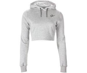 Pixley Crop Top Hoodie - Gray - M