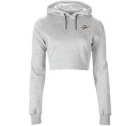 Pixley Crop Top Hoodie - Gray - XS