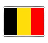 Pixly® Aimant de réfrigérateur motif drapeau de la Belgique - Grande taille - Souvenir belge - Cadeau fantaisie