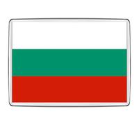 Pixly® Aimant de réfrigérateur motif drapeau de la Bulgarie - Grande taille - Souvenir bulgare - Cadeau fantaisie