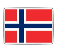 Pixly® Aimant de réfrigérateur motif drapeau de la Norvège - Grande taille - Souvenir norvégien - Cadeau fantaisie