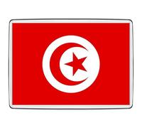 Pixly® Aimant de réfrigérateur motif drapeau de la Tunisie - Grande taille - Souvenir tunisien - Cadeau fantaisie