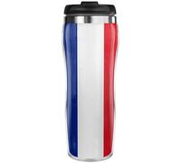 Pixly® Mug isotherme de voyage avec drapeau de la France, 400 ml, drapeau français