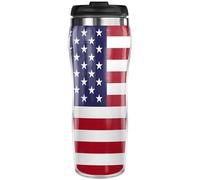 Pixly® Mug isotherme de voyage avec drapeau des États-Unis, capacité de 400 ml, drapeau américain des États-Unis