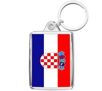 Pixly® Porte-clés drapeau de la Croatie - Souvenir - Cadeau souvenir croate, claire, M