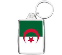 Pixly® Porte-clés drapeau de l'Algérie - Cadeau souvenir, claire, M