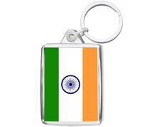 Pixly® Porte-clés drapeau de l'Inde - Souvenir indien, claire, M