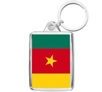 Pixly® Porte-clés drapeau du Cameroun - Souvenir - Cadeau souvenir, claire, M