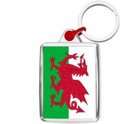 Pixly® Porte-clés drapeau du Pays de Galles - Souvenir - Cadeau souvenir, claire, M