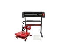PixMax - Presse à Chaud à Ouverture Latérale de 38cm x 38cm & Plotter de Découpe Vinyle