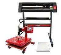 PixMax - Presse à Chaud à Ouverture Latérale de 38cm x 38cm & Plotter de Découpe Vinyle