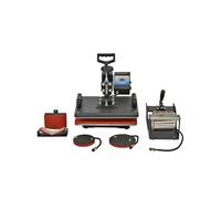 PixMax - Presse à Chaud 5 en 1 Combo Pour T-Shirt, Tasses, Casquettes, Assiettes
