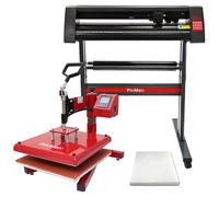 PixMax - Presse à Chaud à Ouverture Latérale de 38cm x 38cm & Plotter de Découpe Vinyle